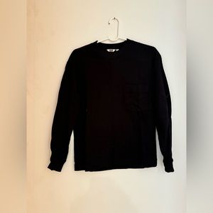 Uniqlo Black Pocket Long Sleeve T-Shirt — XXS